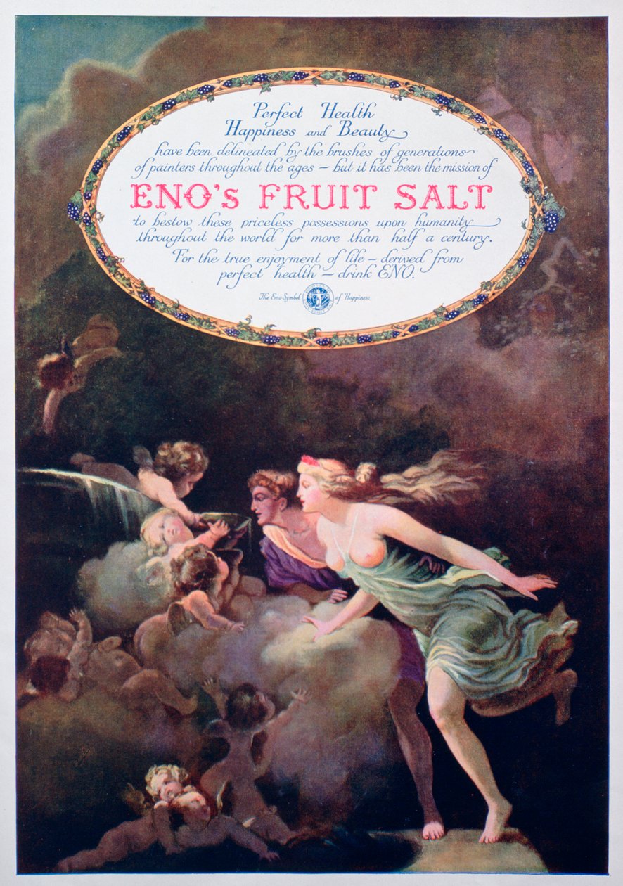Reklama na ovocnou sůl Enos, 1920 od Unbekannt