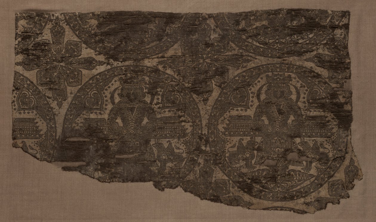 Enthroned King Flanned by Griffins, 800s. od Unbekannt