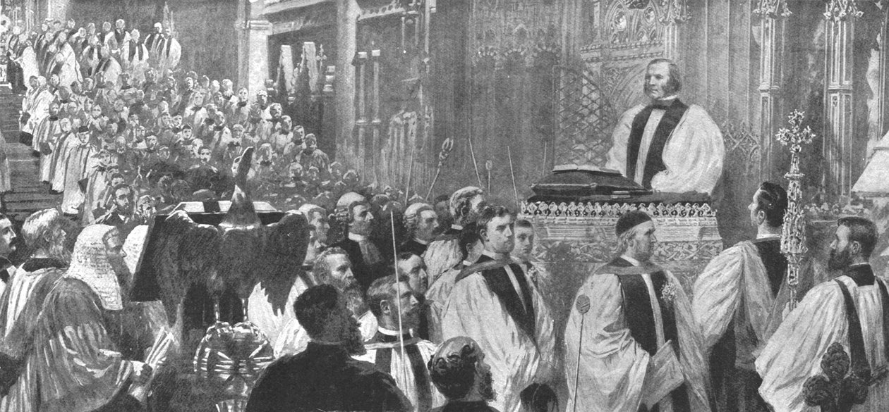 Intronizace Dr. Templea jako arcibiskupa v katedrále v Canterbury, 8. ledna 1897, 1901. od Unbekannt