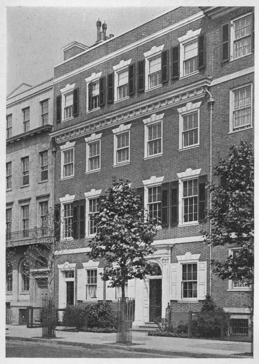 Přední vchod, dům slečny Anne Morganové, Sutton Place, New York City, 1924 od Unbekannt