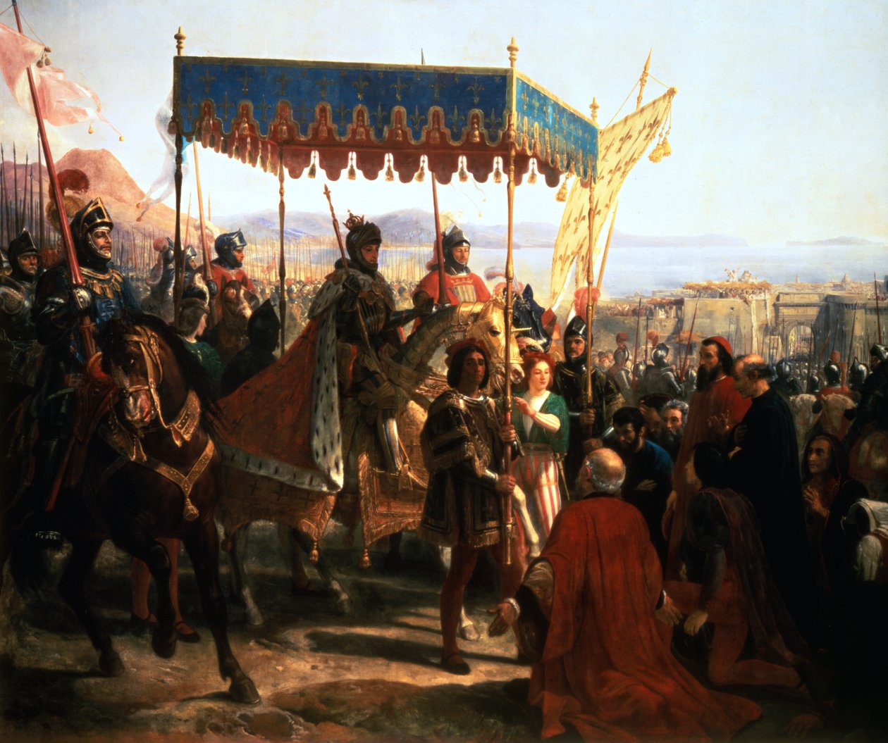 Vjezd Karla VIII do Neapole, 12. května 1495 19. století od Unbekannt