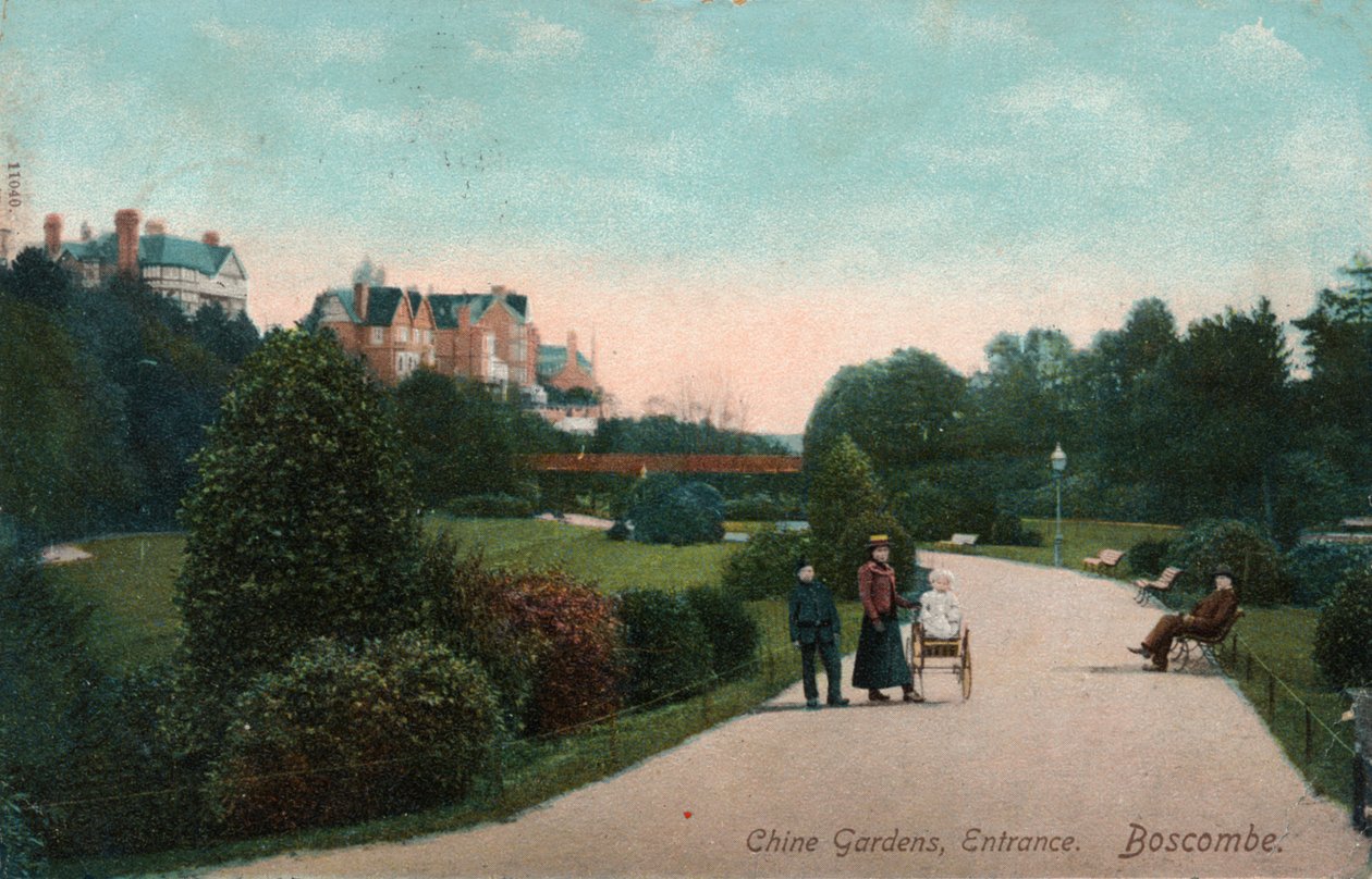 Vchod do Chine Gardens, Boscombe, Dorset, c1905 od Unbekannt