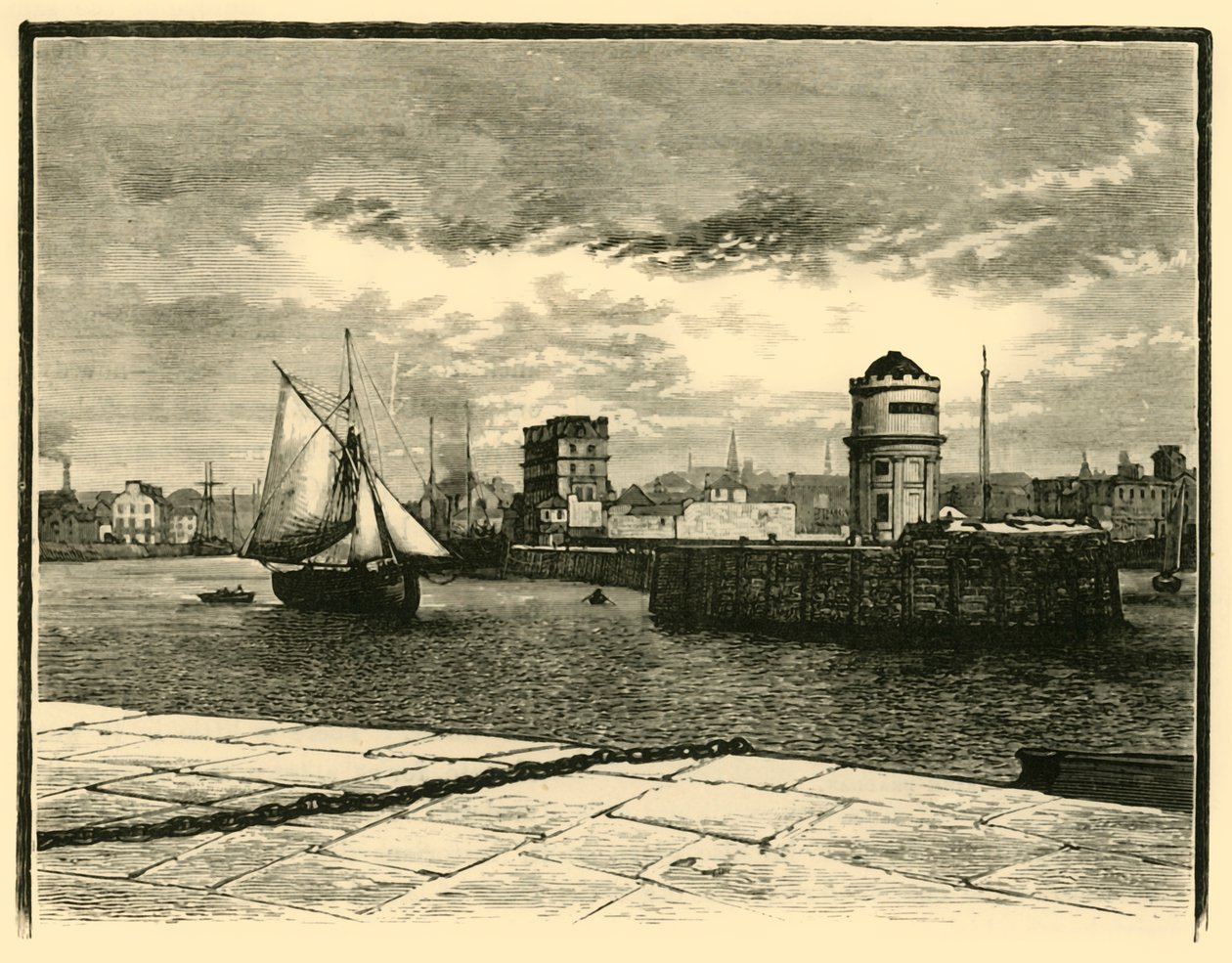 Vjezd do přístavu Douglas, 1898. od Unbekannt