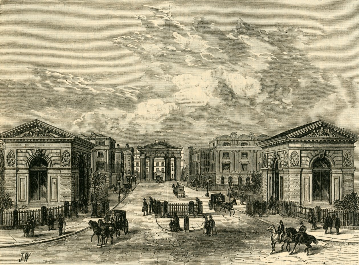 Vchod do stanice Euston Square, c1876. od Unbekannt