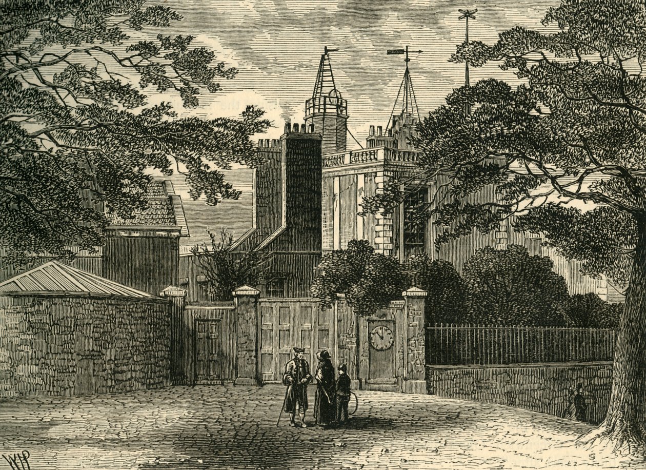 Vchod do observatoře Greenwich, v roce 1840, c1878. od Unbekannt