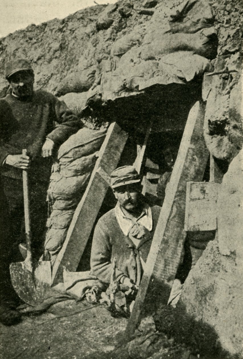 Vstup do Sap podél francouzské fronty, první světová válka, 1915, c1920. od Unbekannt