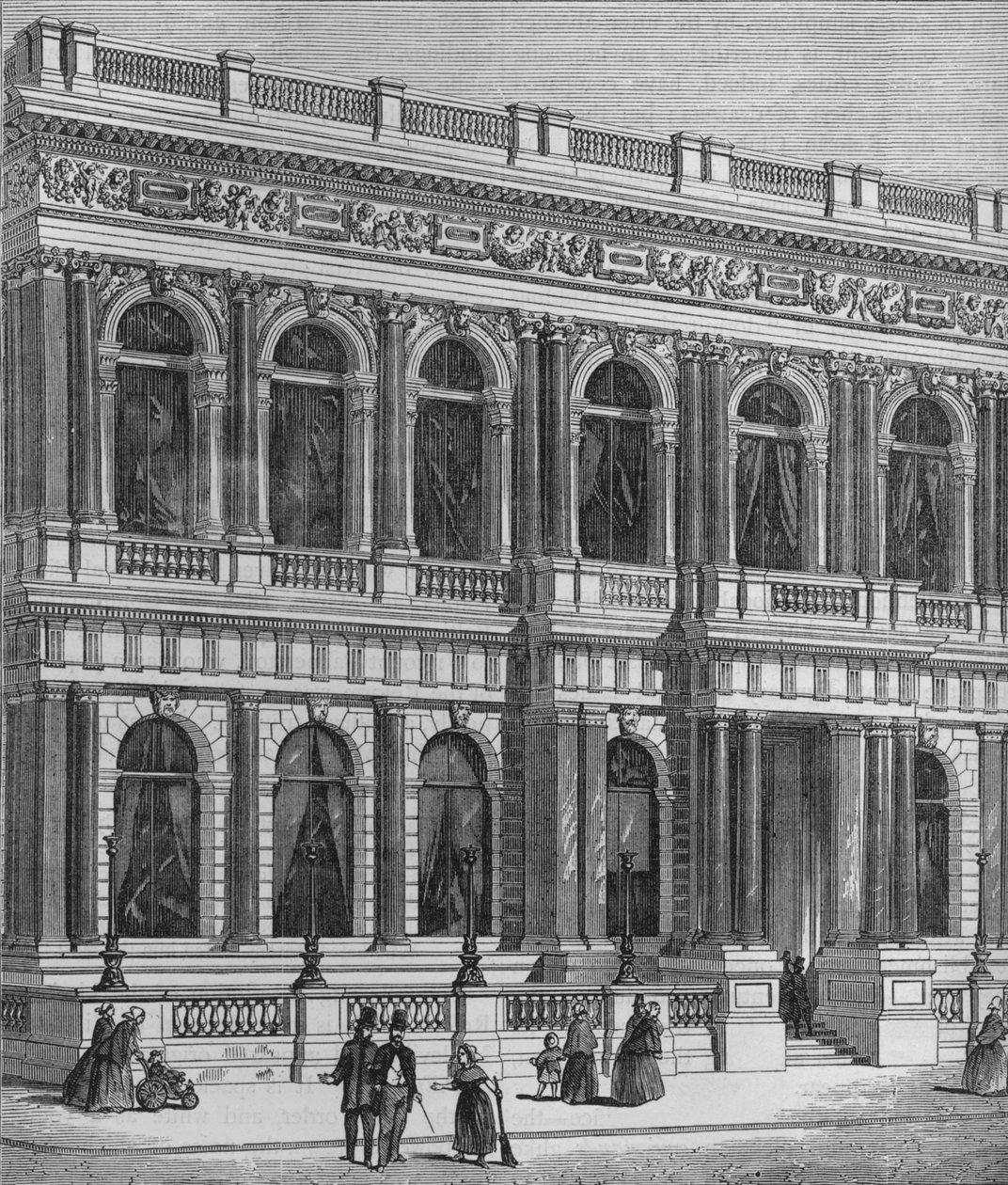 Vchod do klubu Carlton, Westminster, Londýn, c1875 1878 od Unbekannt
