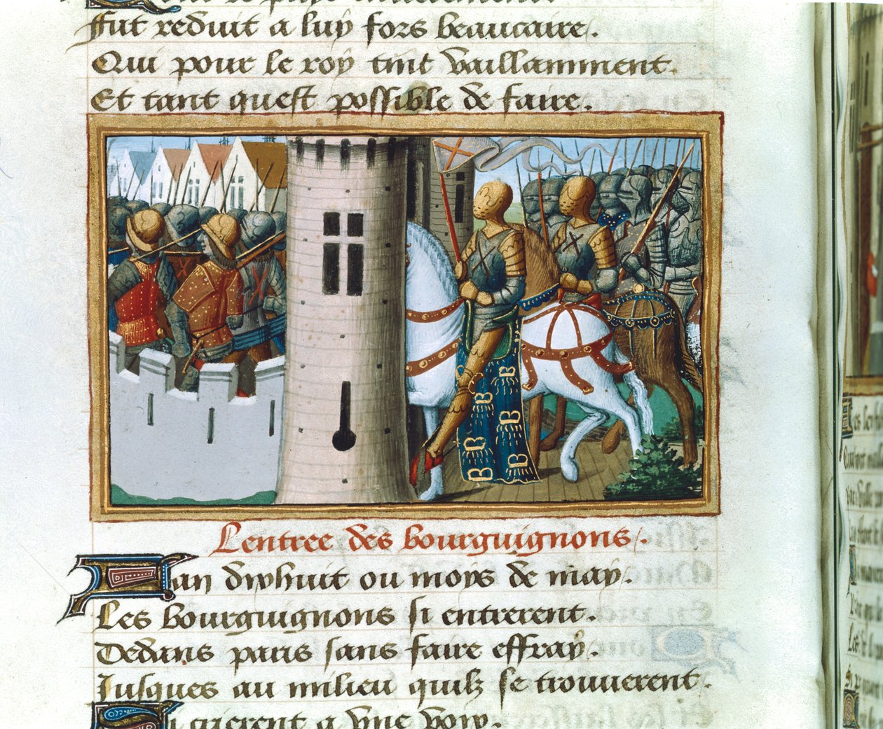 Vstup Burgundů do Paříže, 14. května 1418, c1484 od Unbekannt