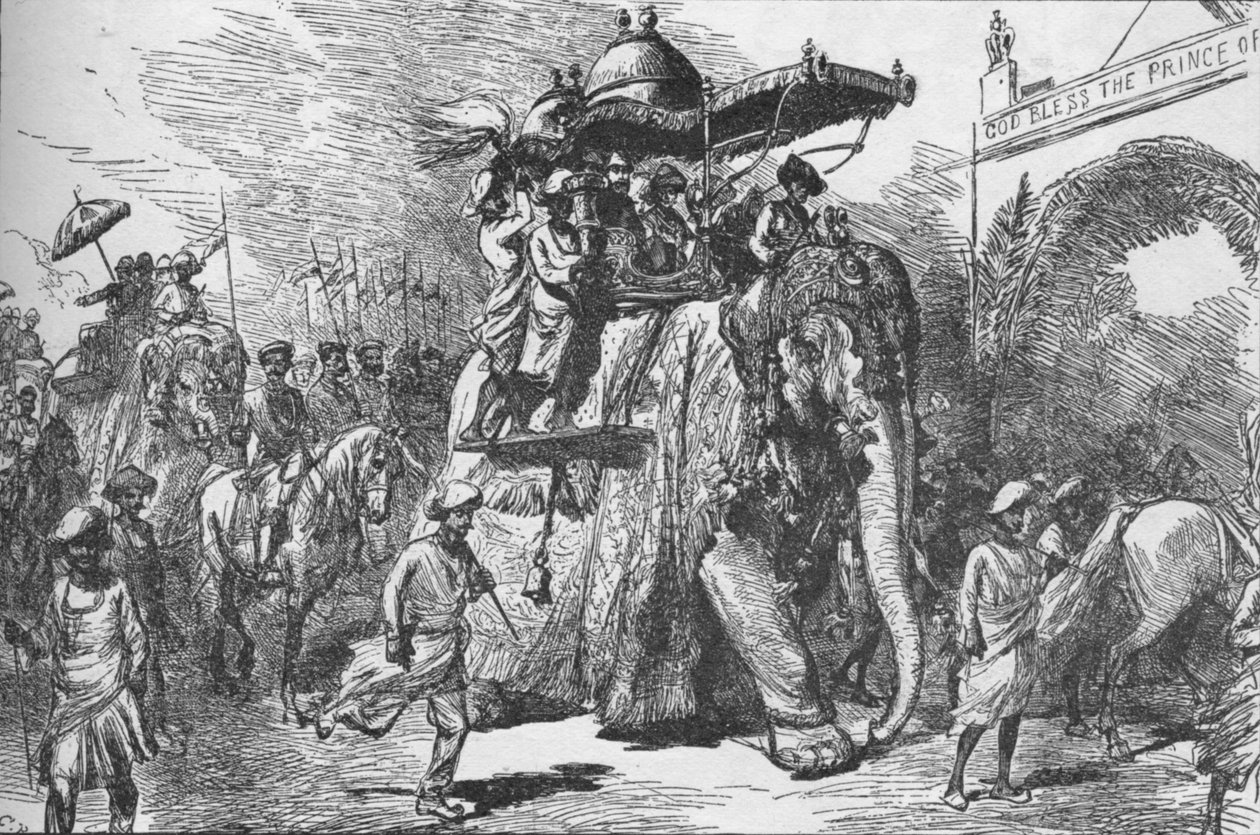 Vstup prince z Walesu do Baroda, Indie, 9. listopadu 1875 1908 od Unbekannt