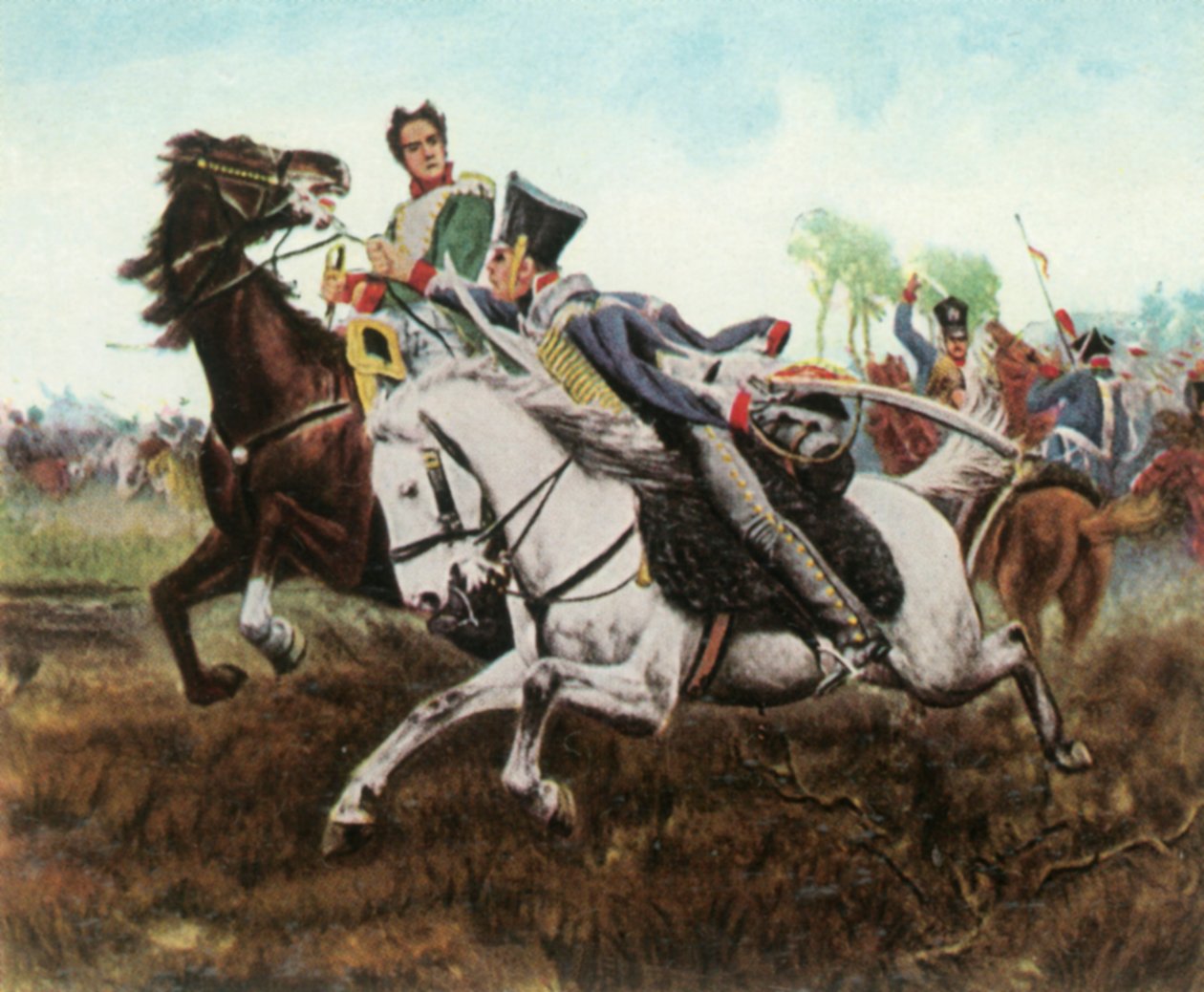 Epizoda během bitvy u Dennewitz, 6. září 1813, 1936. od Unbekannt