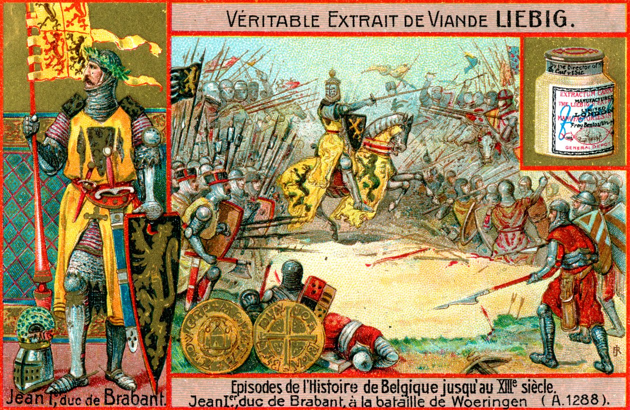 Epizody v historii Belgie až do 13. století: Jan I. Brabantský, kolem roku 1900 od Unbekannt