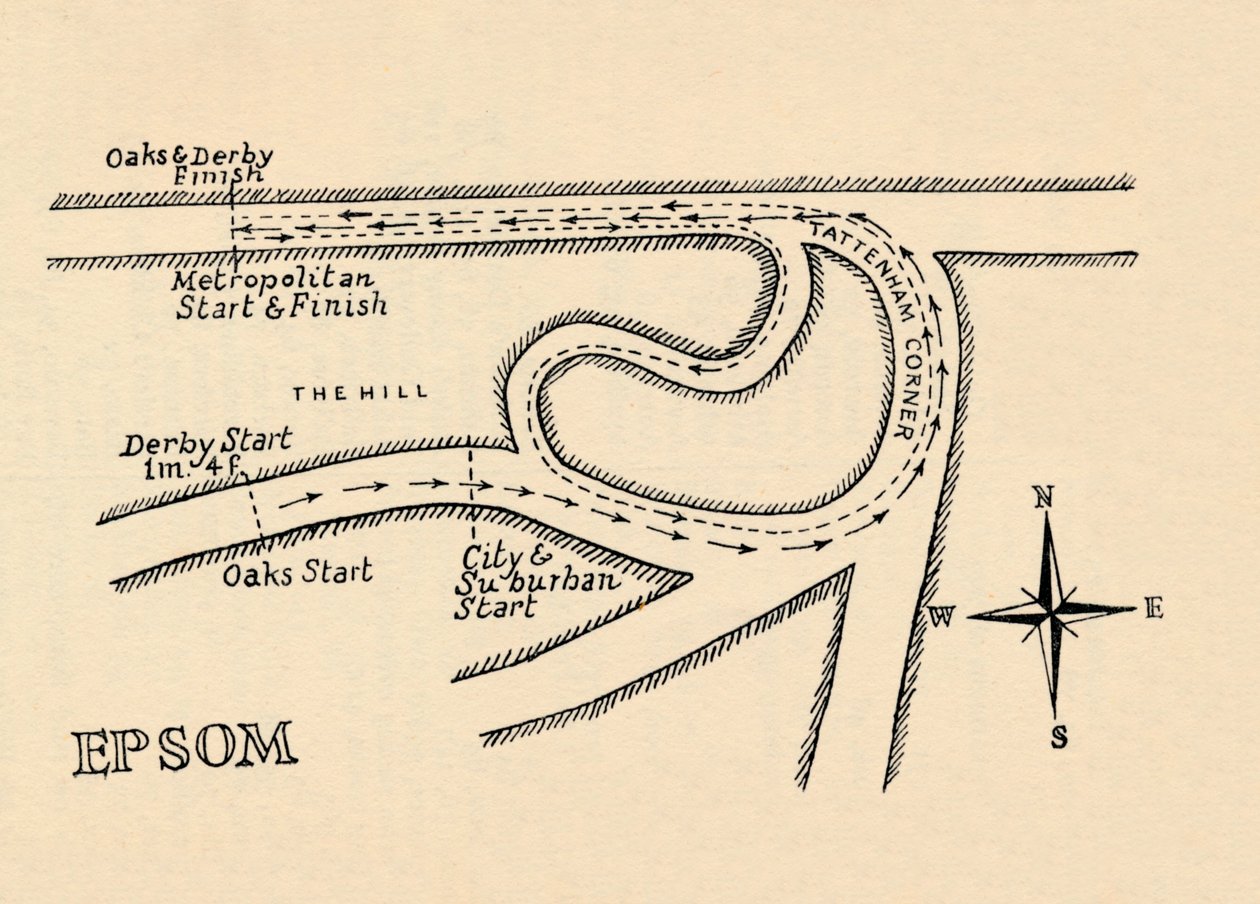 Epsom Race Course, 1940 od Unbekannt