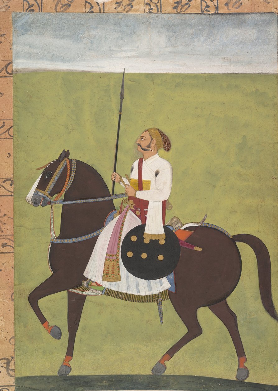Jezdecký portrét šlechtice, ca. 1710-20. od Unbekannt