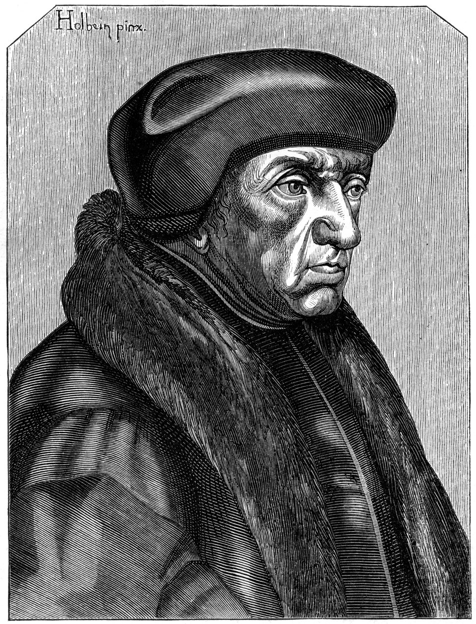 Erasmus 1469-1536, holandský humanista a teolog, 16. století 1849 od Unbekannt