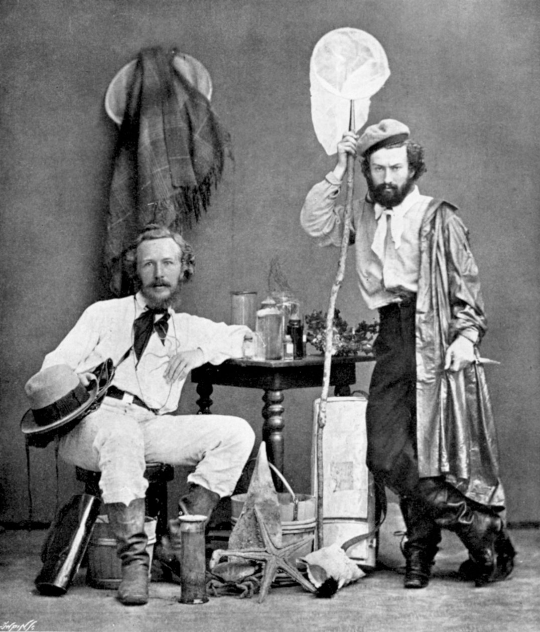 Ernst Haeckel, německý zoolog a evolucionista, na Kanárech, 1867 od Unbekannt
