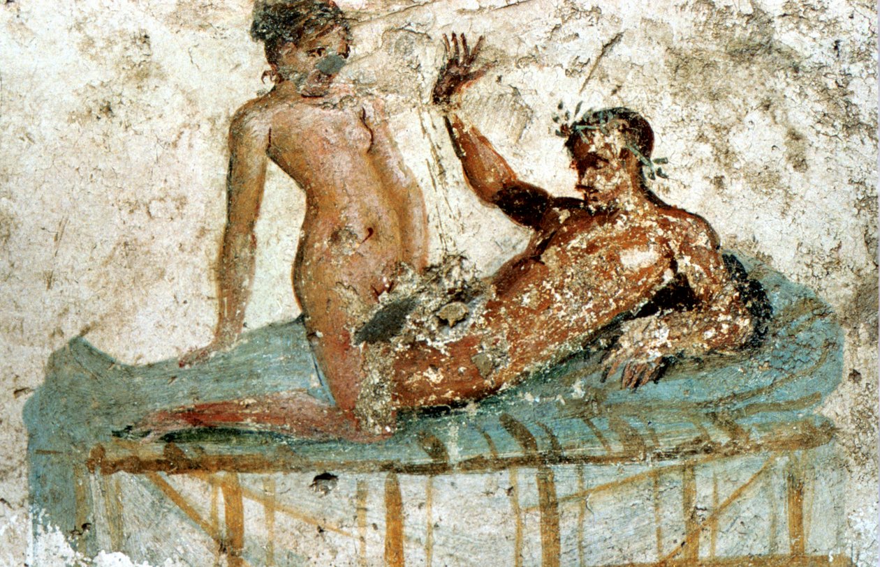 Erotické nástěnné malby, Pompeje, Itálie od Unbekannt