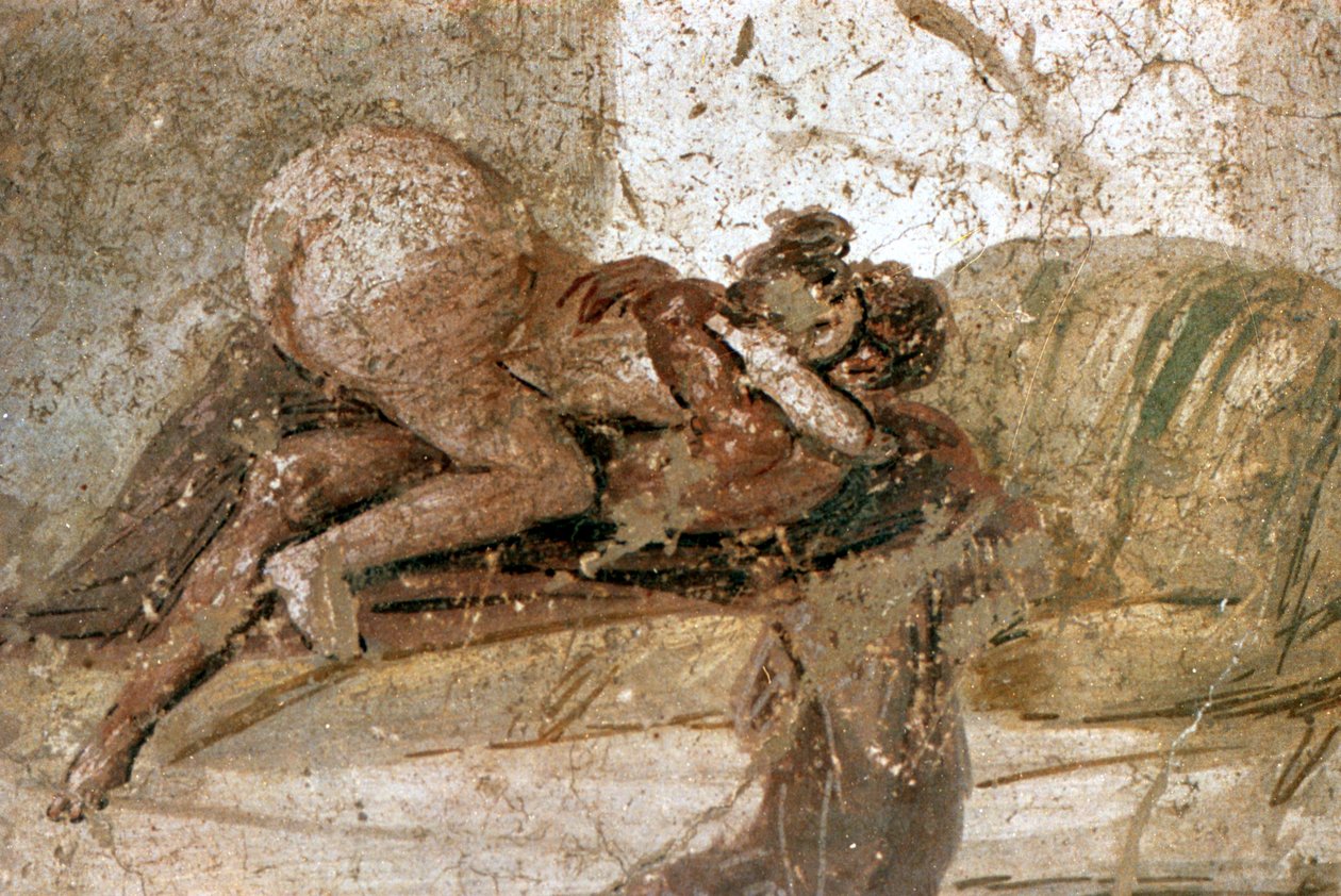 Erotické nástěnné malby, Pompeje, Itálie od Unbekannt