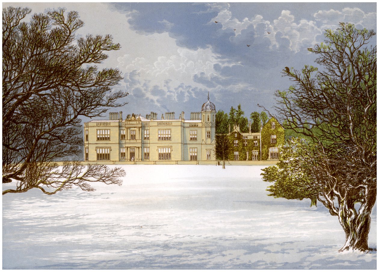 Eshton Hall, Yorkshire, domov Baroneta Wilsona, c1880 od Unbekannt