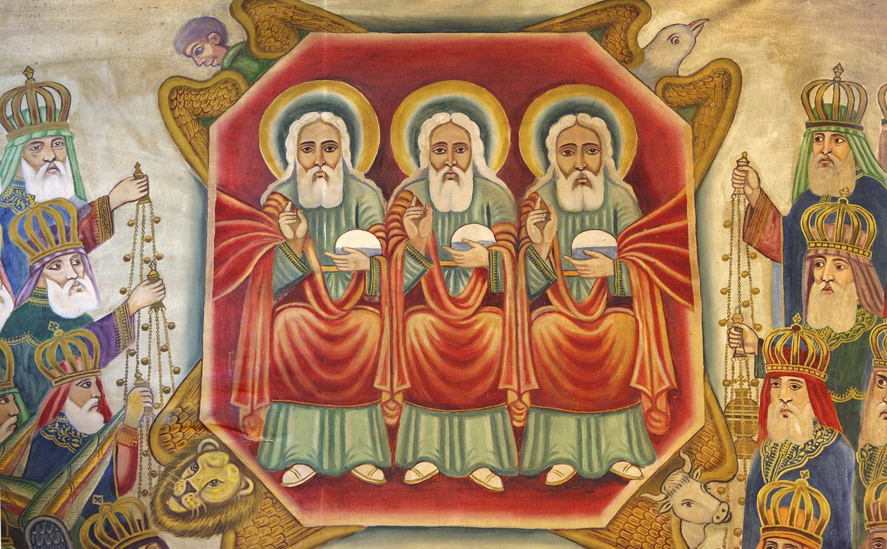Etiopská koptská ikona u Božího hrobu, Jeruzalém, Izrael od Unbekannt