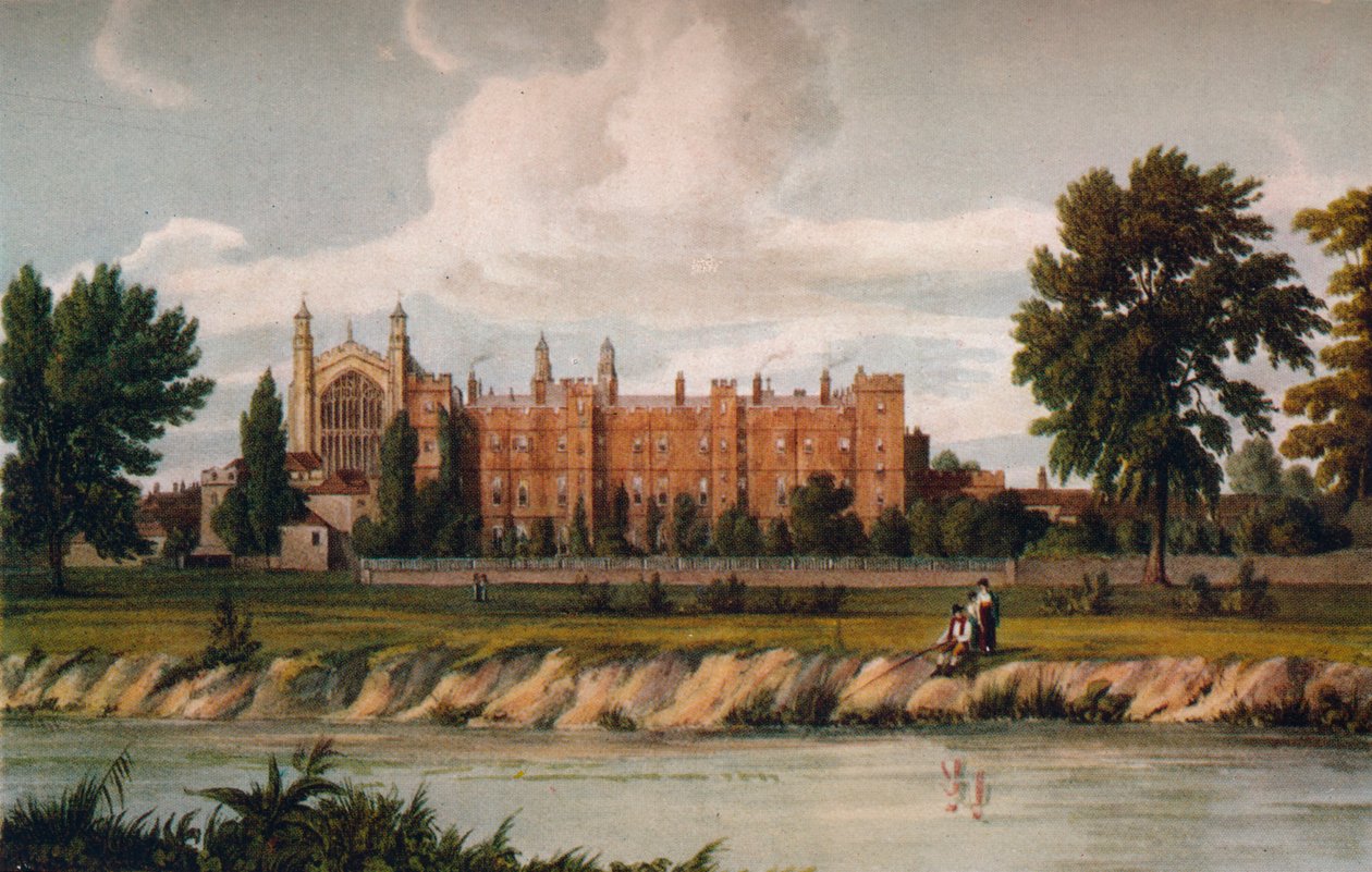 Eton College od řeky, 1911, 1914. od Unbekannt