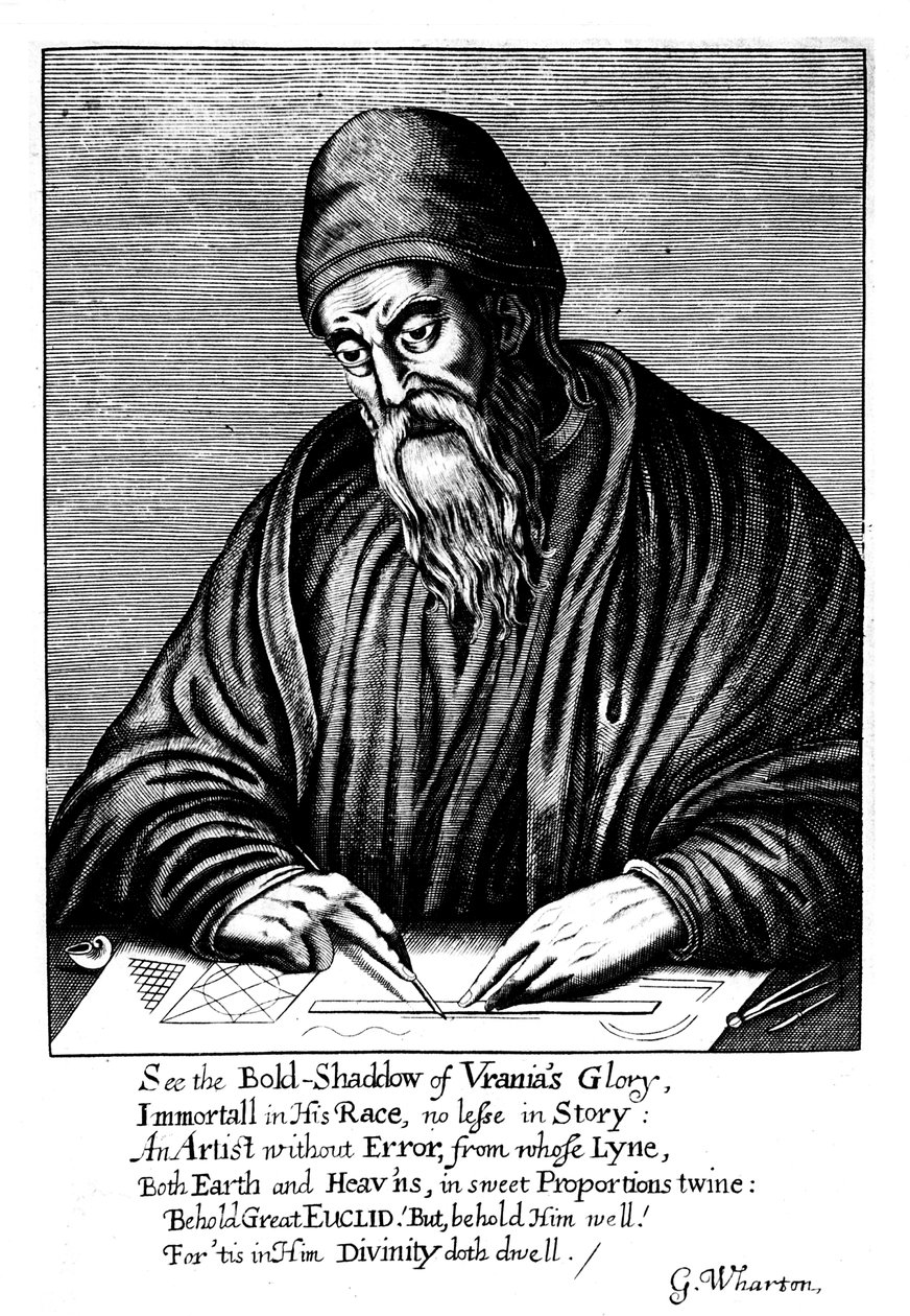 Euclid, starověký řecký matematik, 1661 od Unbekannt