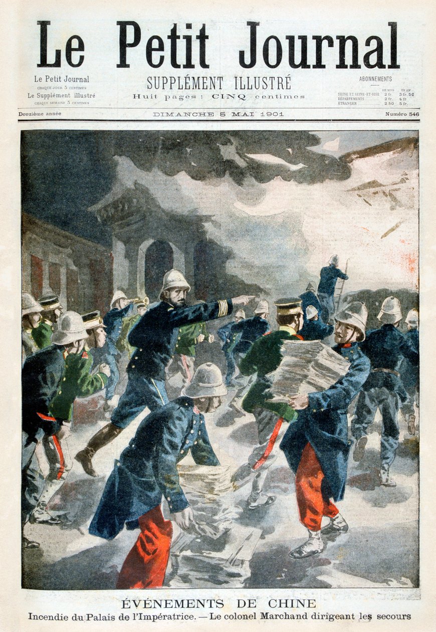 Události v Číně, incident v císařském paláci, 1901 od Unbekannt
