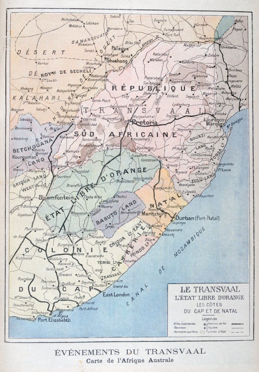 Události v Transvaal, Afrika, 1899 od Unbekannt