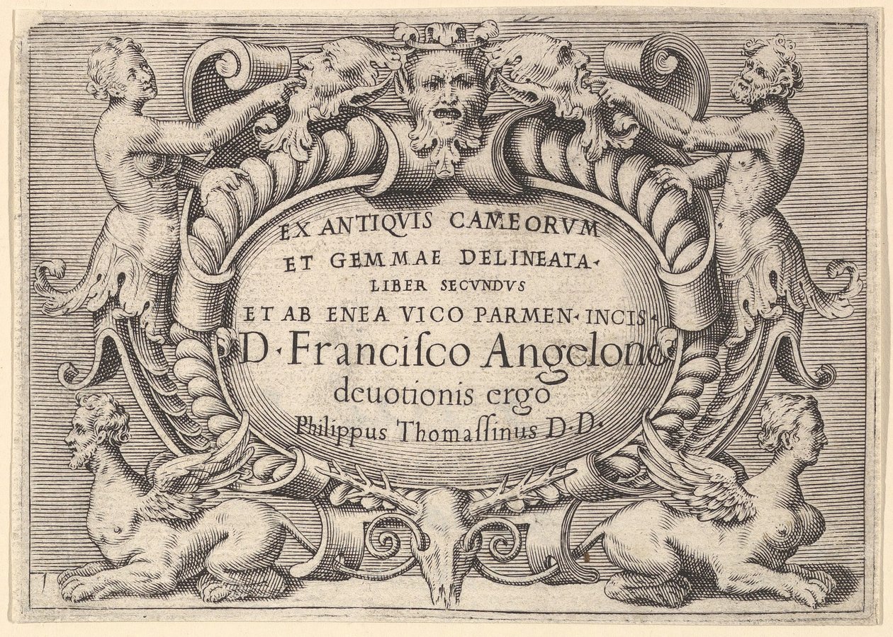 The Book of the Ancients of Cameorum and Gemma Delineated by Enea Vic..., publikoval ca. 1599-1622. od Unbekannt
