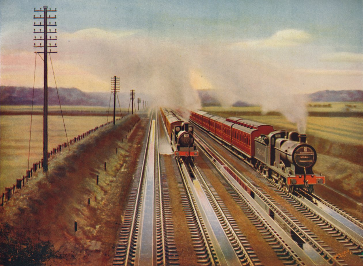 Výletní vlaky do Blackpool berou vodu z Kirkham Track-Toughs, 1926 od Unbekannt