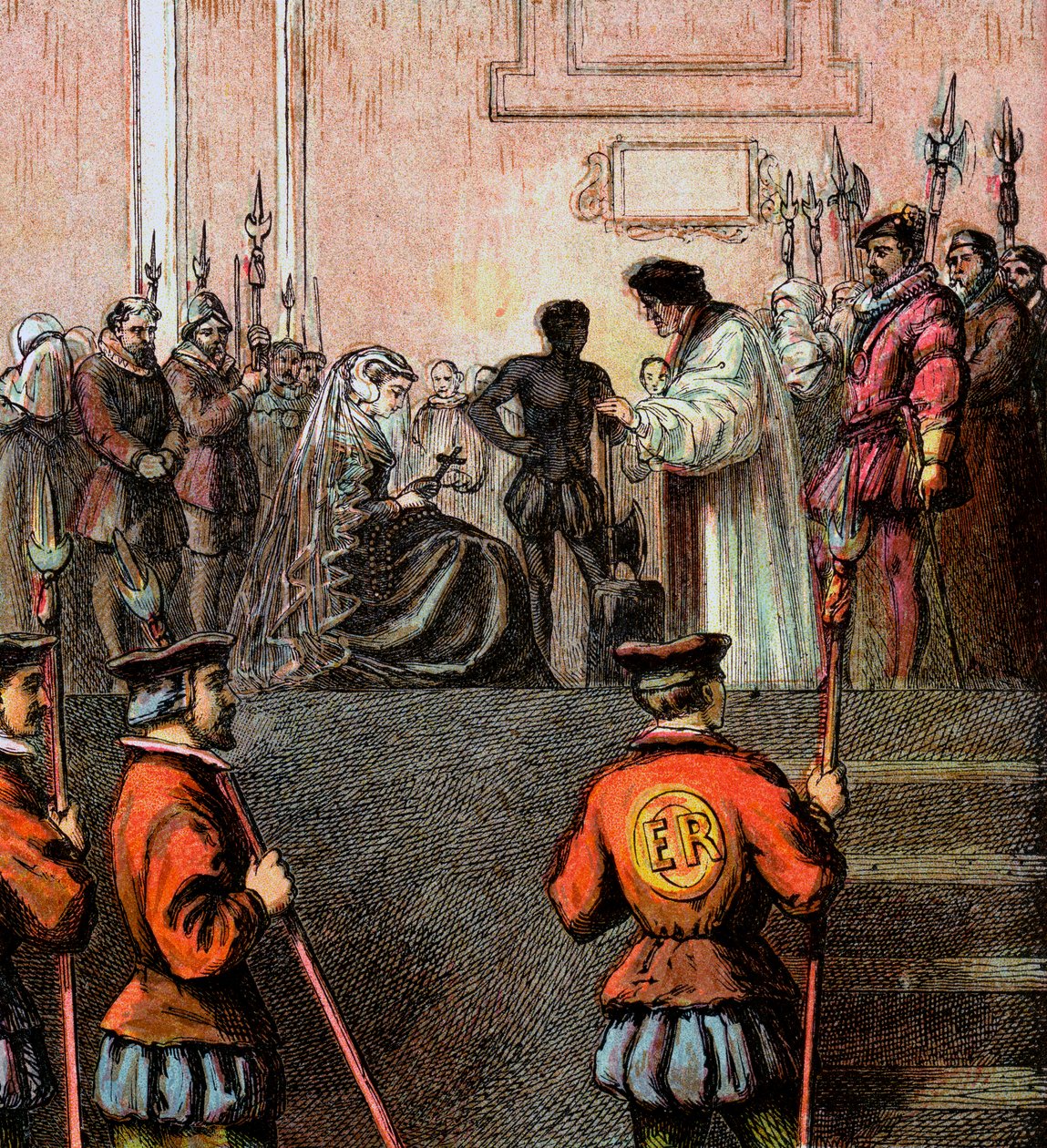 Execution Of Mary, Queen Of Scots, 1587, c1850 od Unbekannt