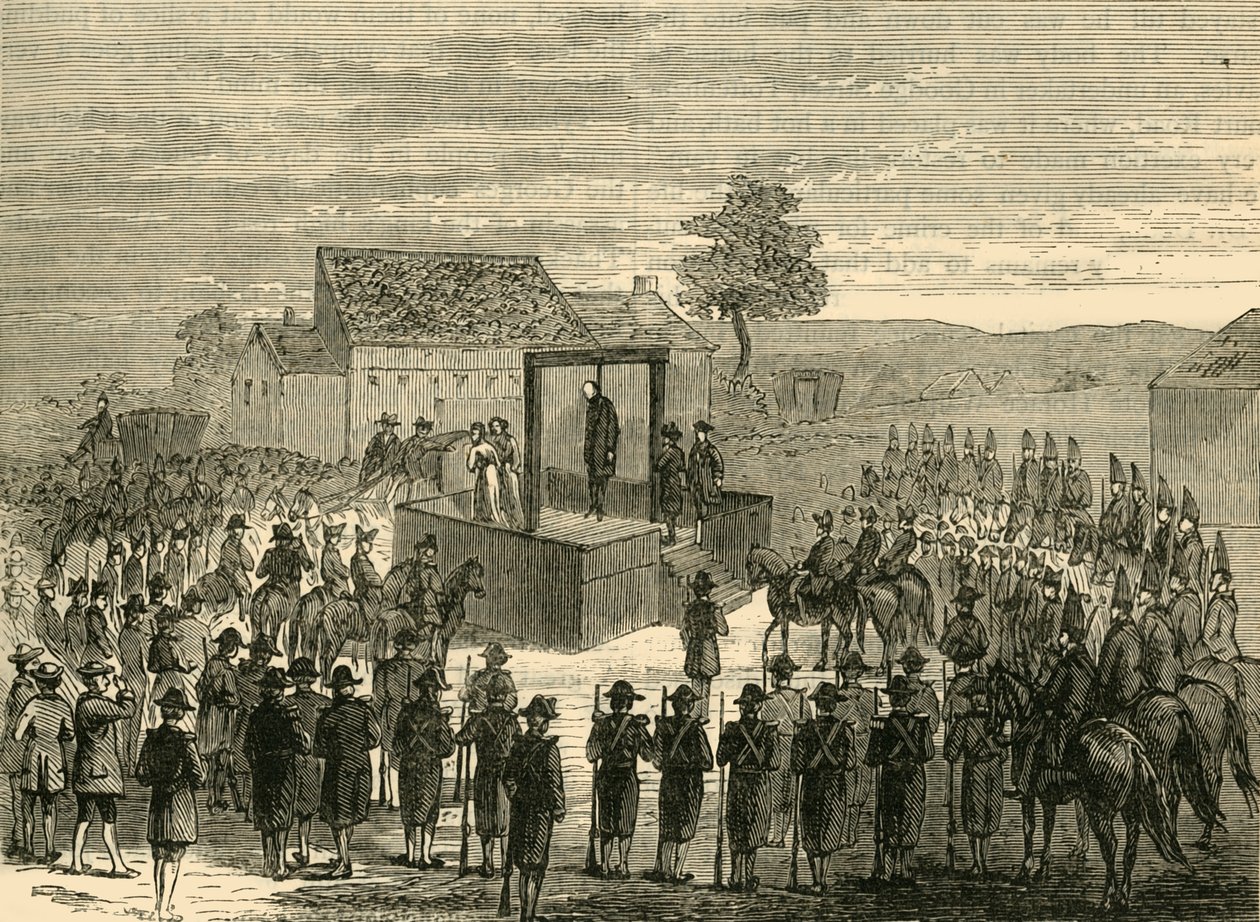 Poprava lorda Ferrerse v Tyburnu, 1760, c1876. od Unbekannt