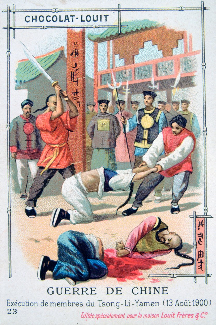 Poprava členů Tsong-Li-Yamen, Čína, povstání boxerů, 13. srpna 1900 od Unbekannt