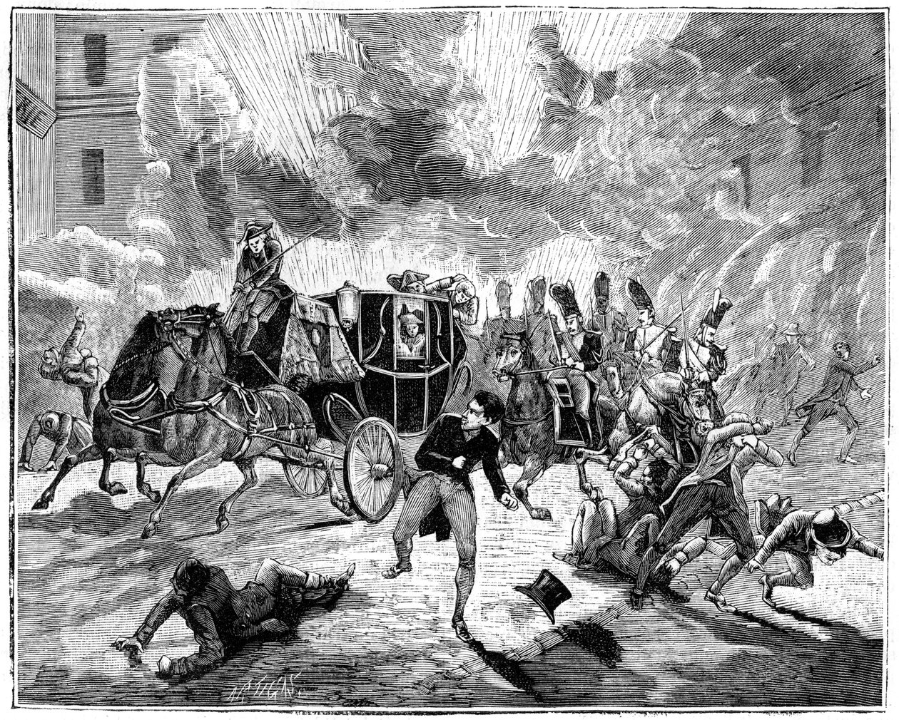 Exploze na Rue de la Loi, Paříž, Francie, 24. prosince 1800 1882-1884 od Unbekannt