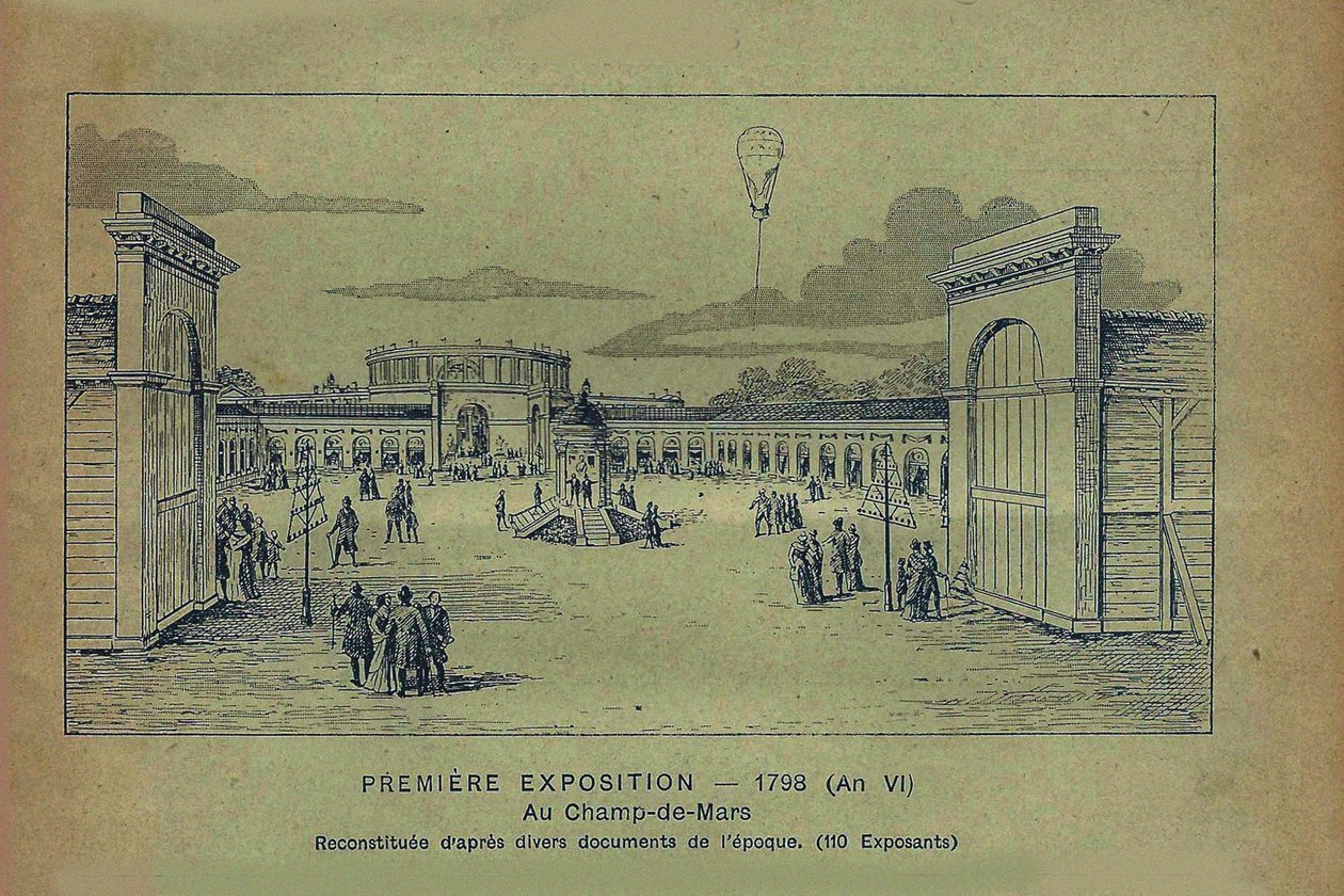 Výstava výrobků francouzského průmyslu, Paříž, 1798 Od Bon Marché, 1900. od Unbekannt