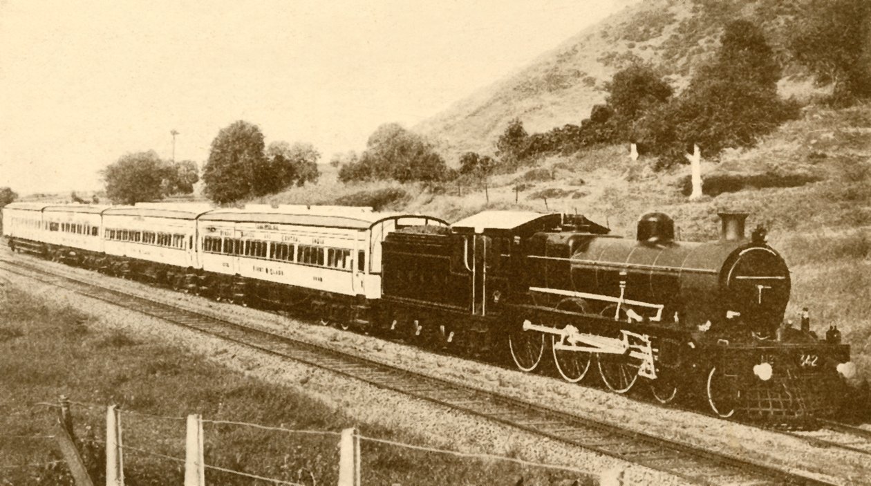 Express Train, Bombay, Baroda a Central India Railway, 1930. od Unbekannt
