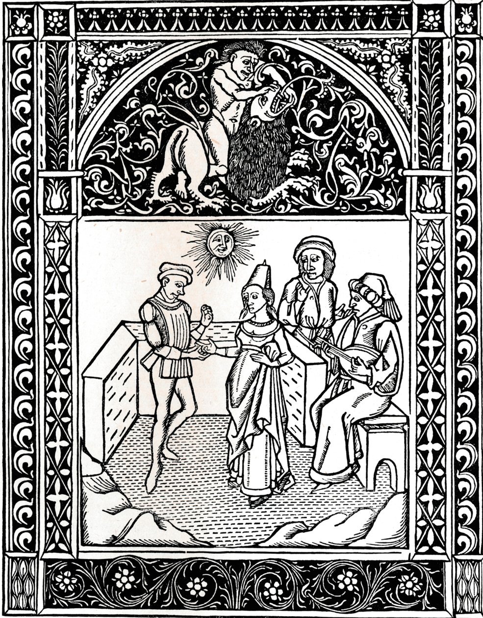 Bajka VIII: Žena provdaná za lupiče. Ezopsovy bajky, 1485, 1917 od Unbekannt