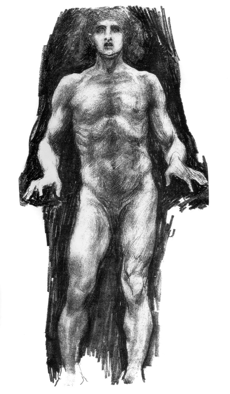 Faksimile ze skicáře Huberta Herkomera, c1880-1882 od Unbekannt