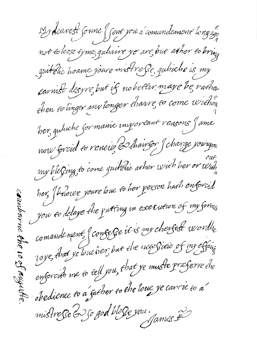 Faksimile dopisu z 10. srpna 1623, 1904 od Unbekannt