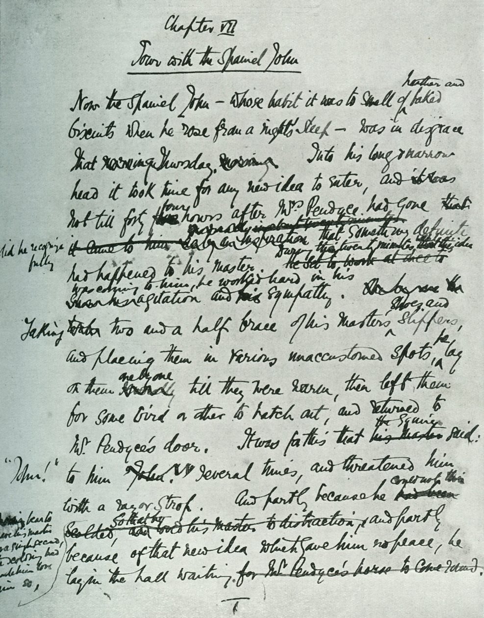 Faksimile stránky MS pro The Country House, John Galsworthy, 1907, 1928. od Unbekannt