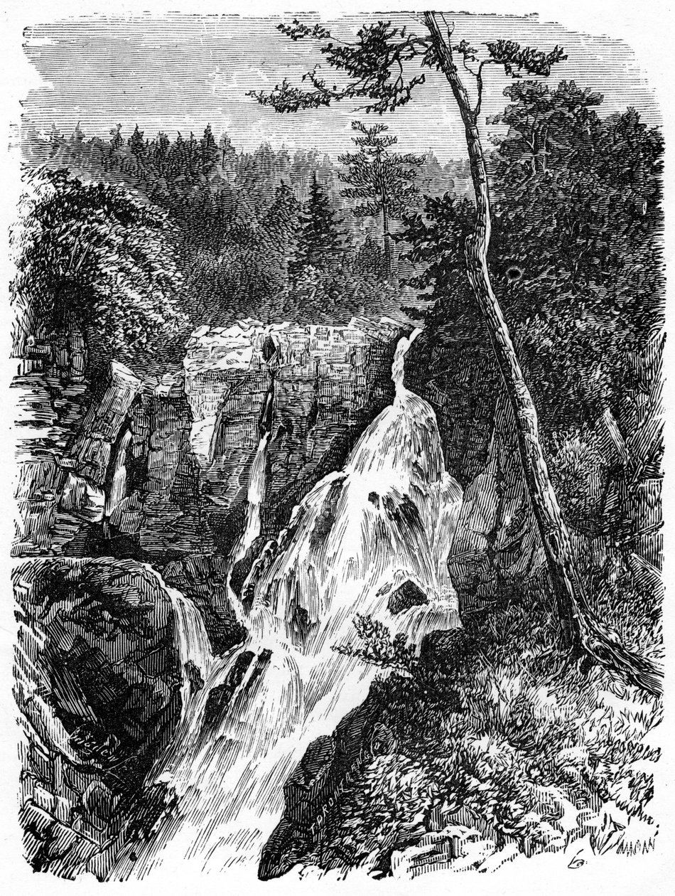 Falls of Sainte Anne, pod Quebecem, 19. století od Unbekannt