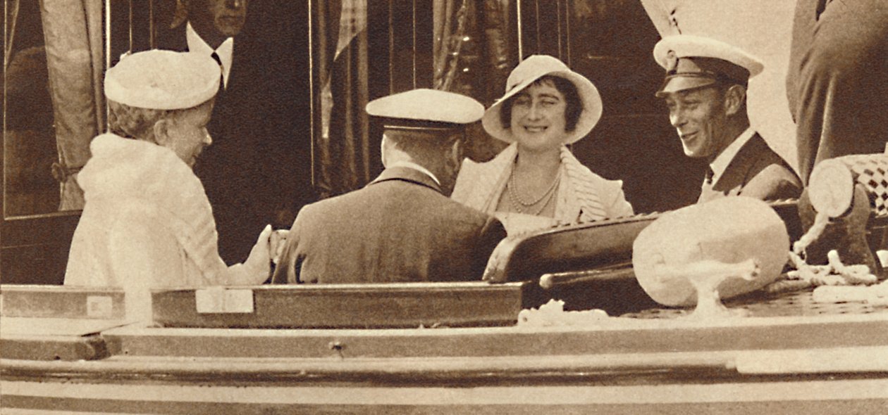 Rodinný vtip - opuštění královské jachty Albert a Victoria v Cowes, c1935 1937 od Unbekannt