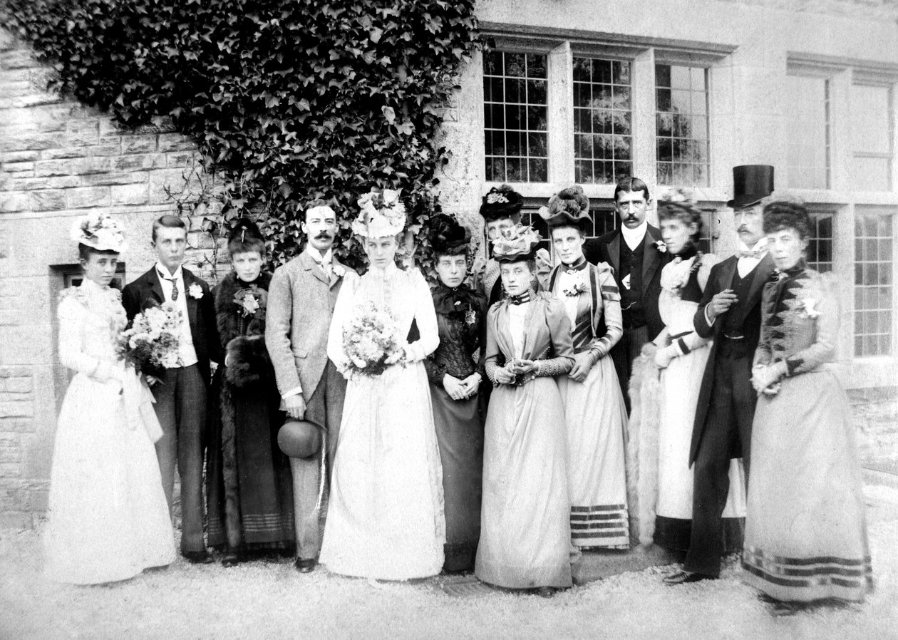 Rodinná fotografie, c1882 od Unbekannt
