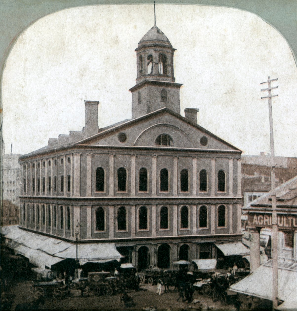 Faneuil Hall, Boston, Massachusetts, USA, konec 19. století od Unbekannt