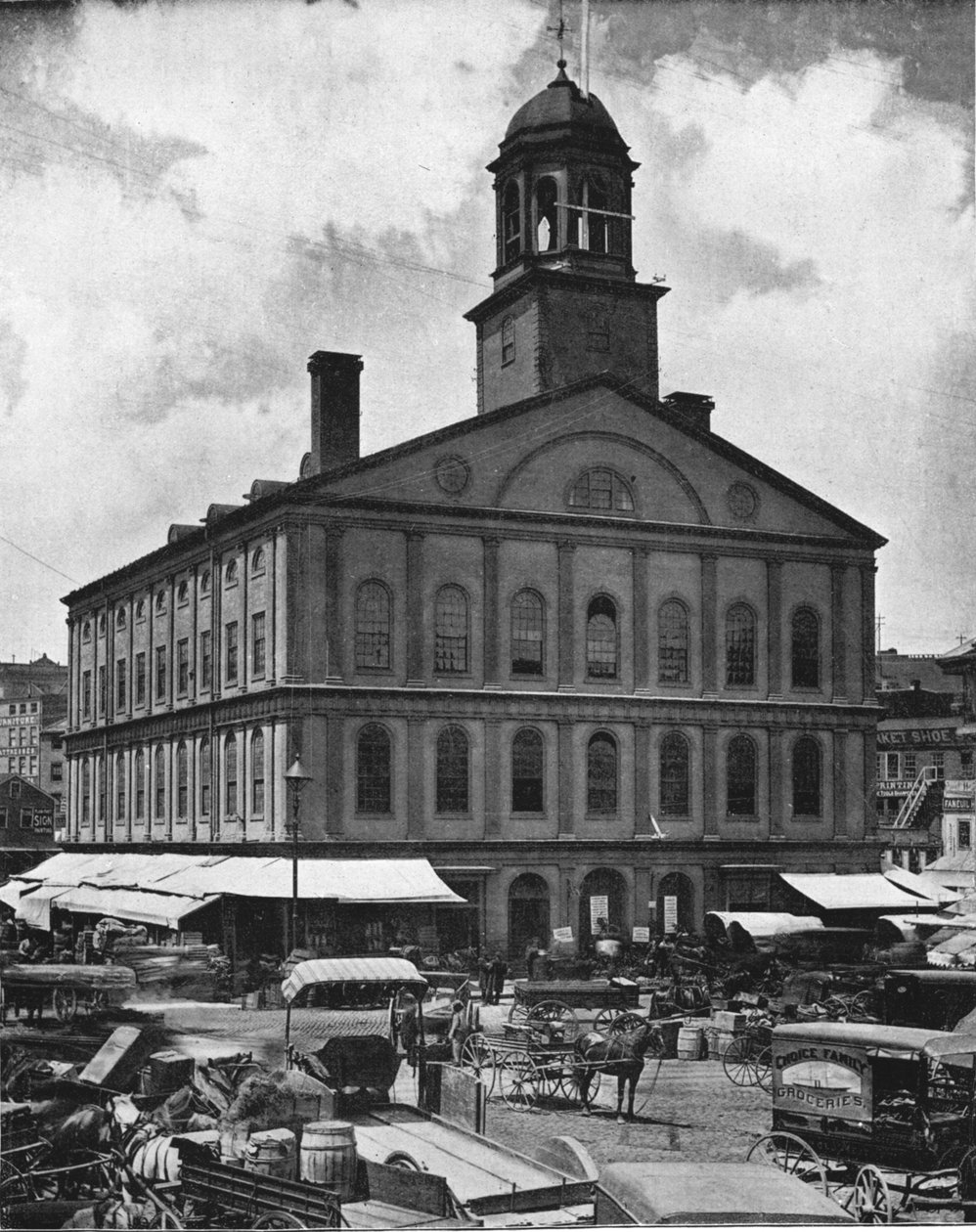Faneuil Hall, Boston, USA, c1900. od Unbekannt