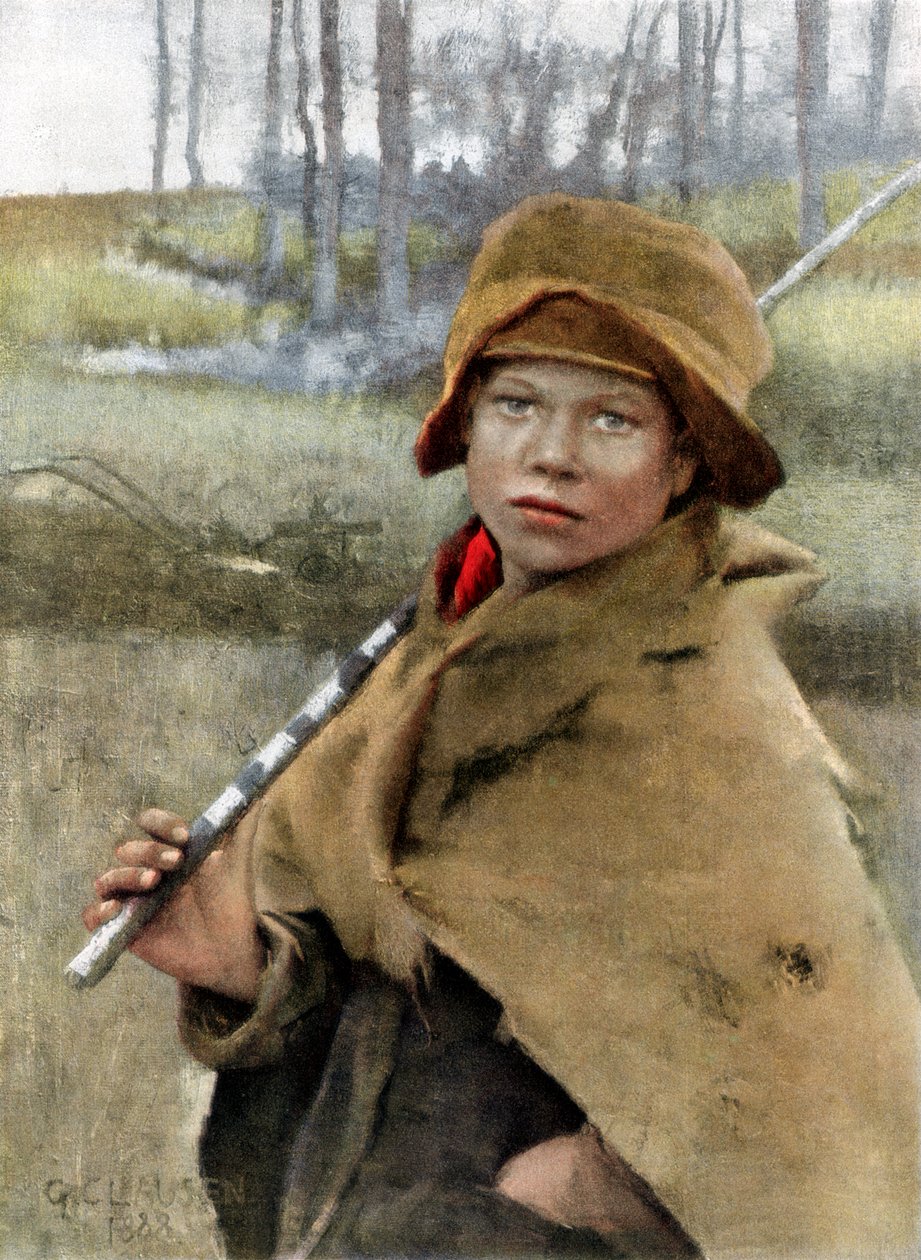 Farmářský chlapec, 1889 od Unbekannt