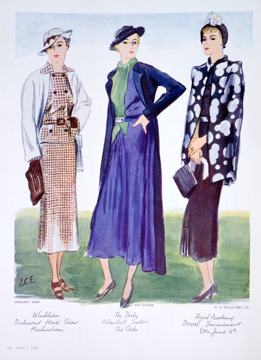 Módní ilustrace, 1935 od Unbekannt