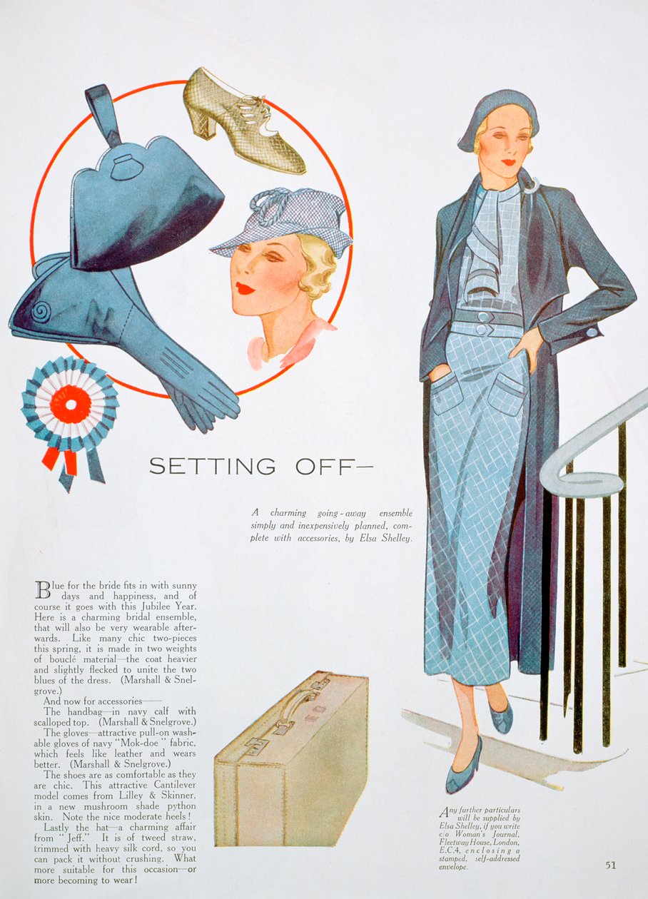 Módní ilustrace, 1935 od Unbekannt
