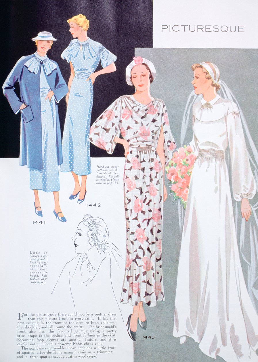 Módní ilustrace, 1935 od Unbekannt