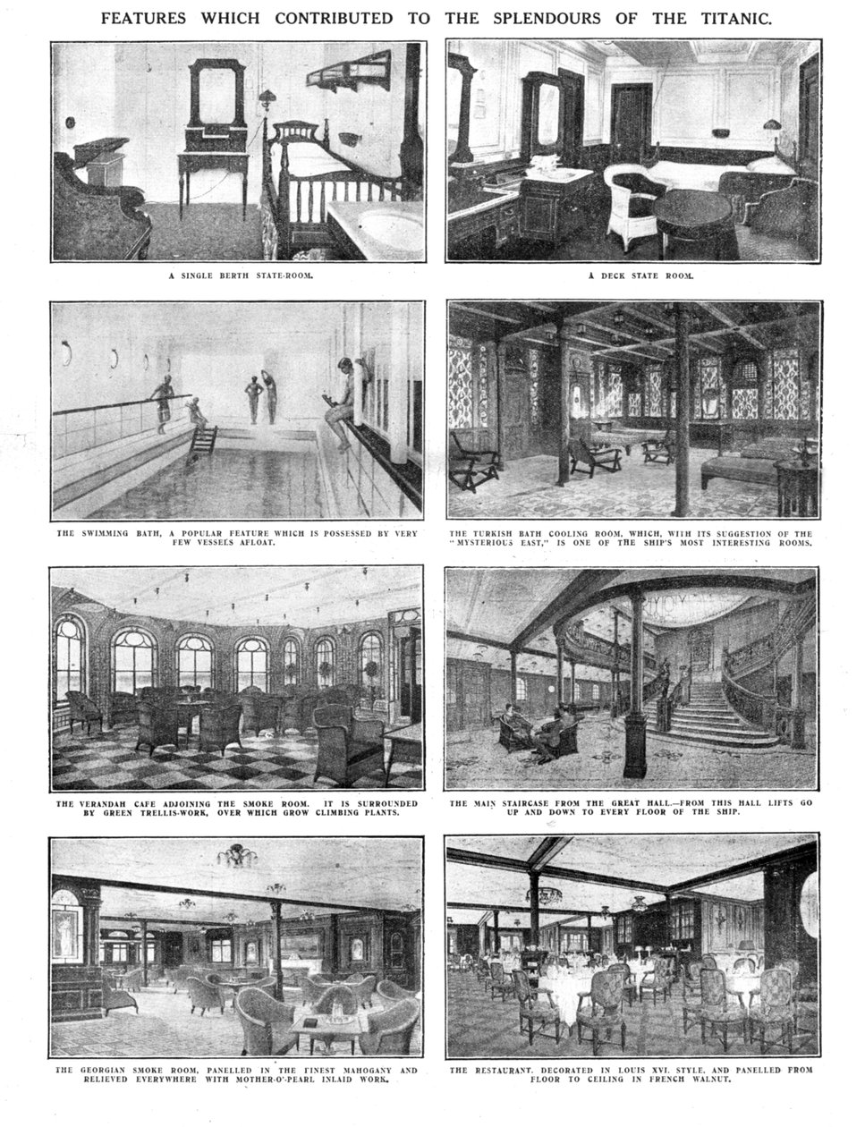 Funkce, které přispěly k nádherám Titaniku, 20. dubna 1912. od Unbekannt