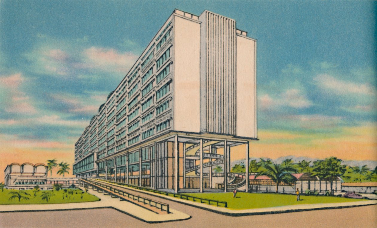 Federal Building v Civic Center, Barranquilla, c1940 od Unbekannt